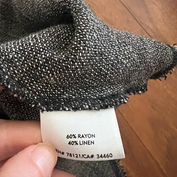 Eileen Fisher Linen Blazer Jacket Midi Skirt 2 Piece Set Gray Size 1X / 2X - Picture 5 of 11
